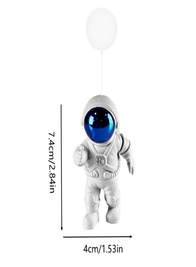 WinldMonmo 1 Pack Blue-White Floating Aquarium Decorations - Cute Astronaut Figurines for Fish Tanks, Safe Resin Underwater Ornaments for Freshwater/Saltwater, Home/ Office Aquascaping Fish Tank Accessories - Image 4